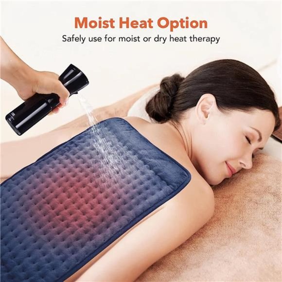 Heating Pad, Electric Heating pad for Back Pain Relief Muscle Cramps Ultra Soft - Picture 4 of 7